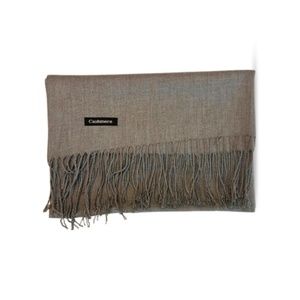 Grey cashmere scarf